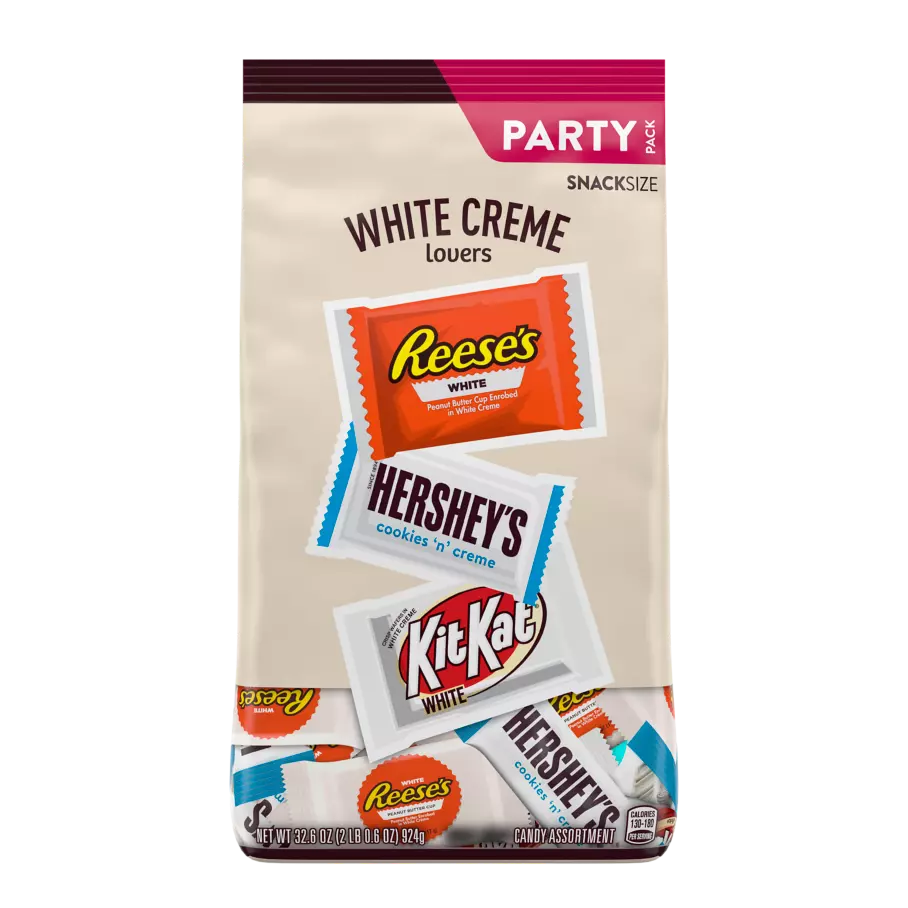 Hershey White Creme Lovers Snack Size Assortment, 32.6 oz pack - Front of Package