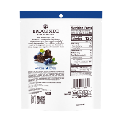 BROOKSIDE Dark Chocolate A ai and Blueberry Candy 7 oz bag