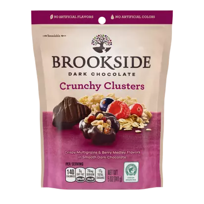 BROOKSIDE Crunchy Clusters Dark Chocolate Candy, 5 oz bag