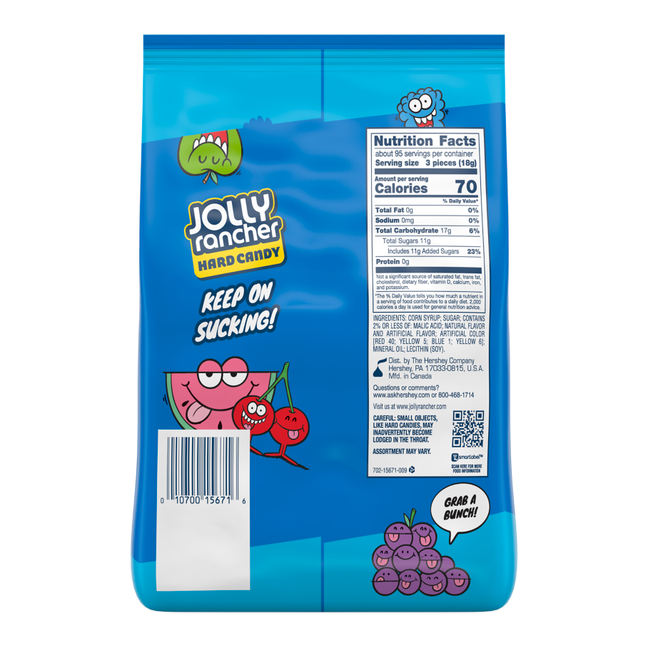 JOLLY RANCHER Original Flavors Hard Candy, 60 oz bag