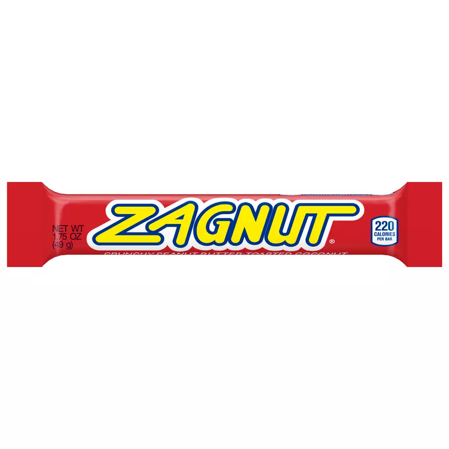 ZAGNUT Peanut Butter and Coconut Candy Bar, 1.75 oz - Front of Package