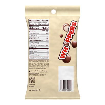 Whoppers Malted Milk Balls Candy, Box 12 oz