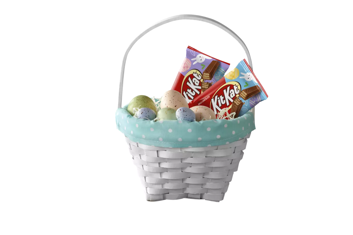 KIT KAT® Easter Candy Bars inside Easter basket