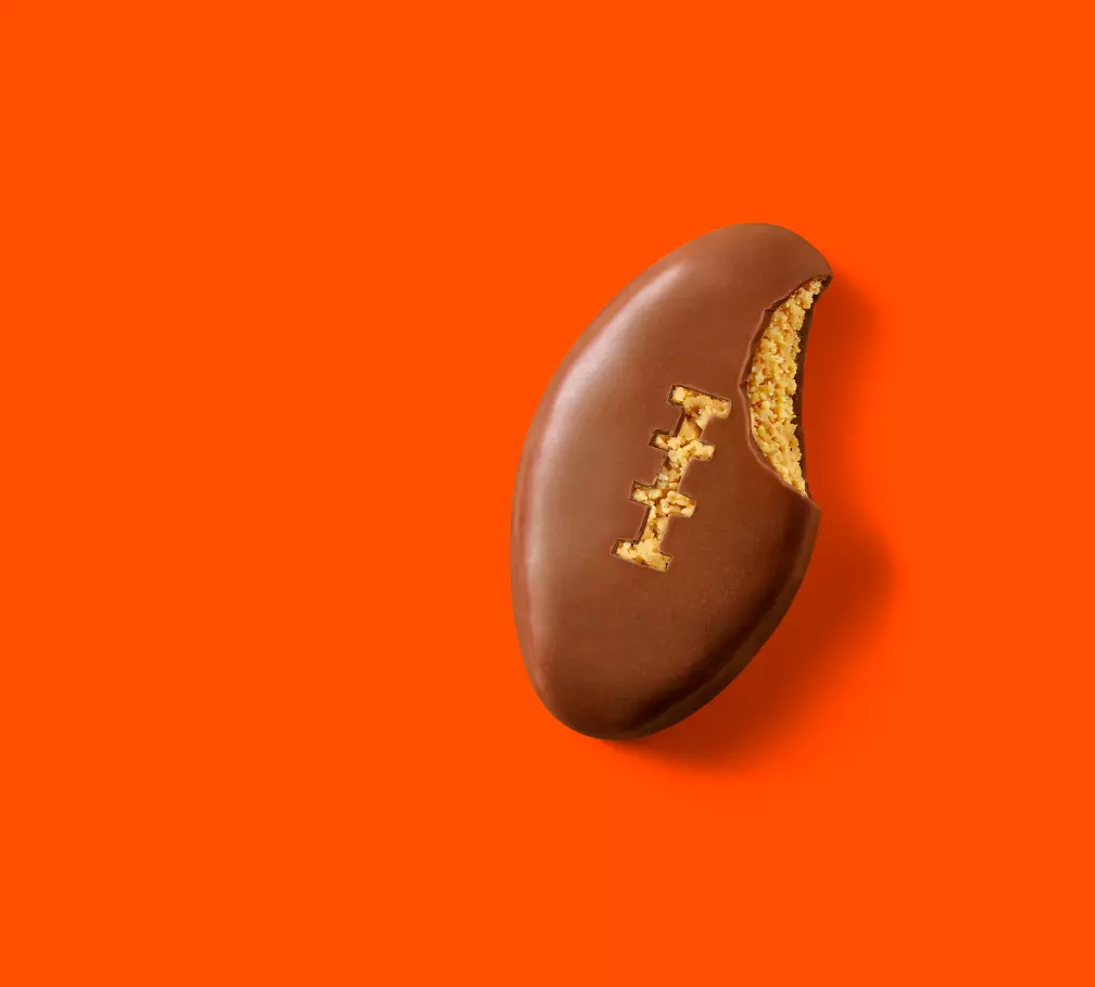 REESE'S Milk Chocolate Peanut Butter Football, 1.2 oz - Out of Package