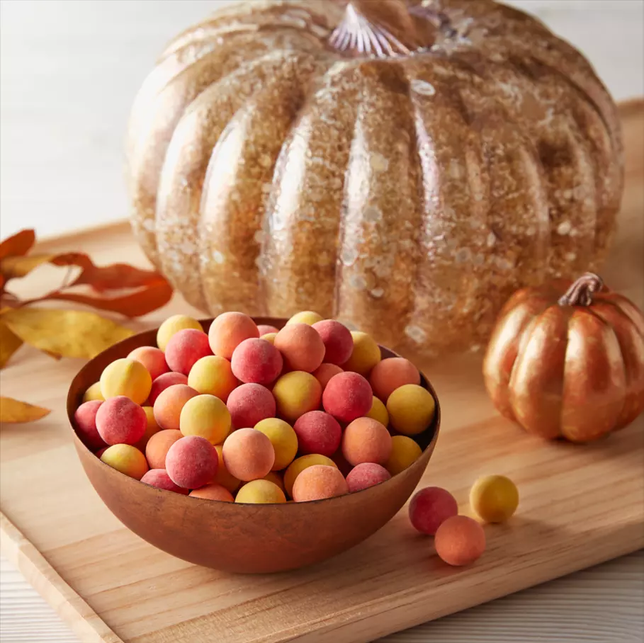 Bowl filled with CADBURY Mini Harvest Candy
