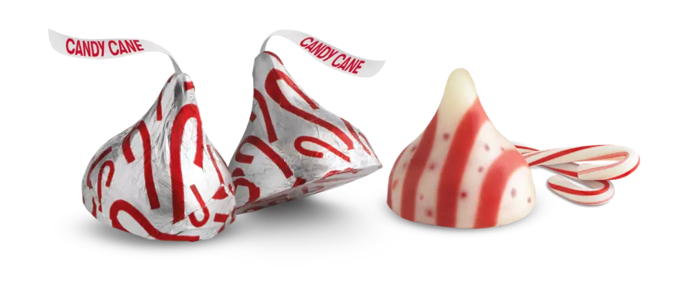 Candy Cane Kisses Hershey S Kisses Candy Cane Flavored Mint Candy 2 08 Oz Cane