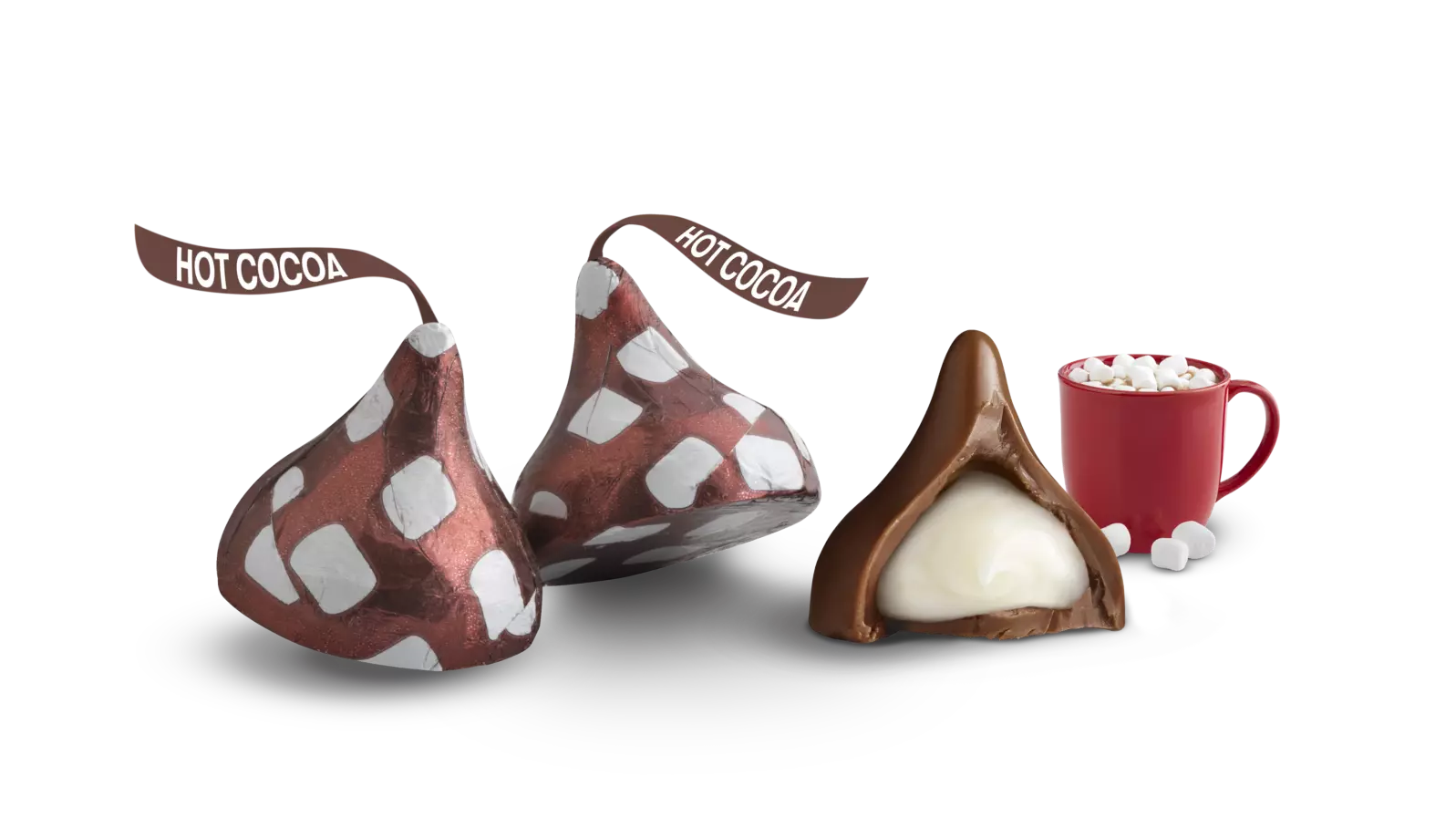 HERSHEY'S KISSES Hot Cocoa Candy, 9 oz bag - Out of Package