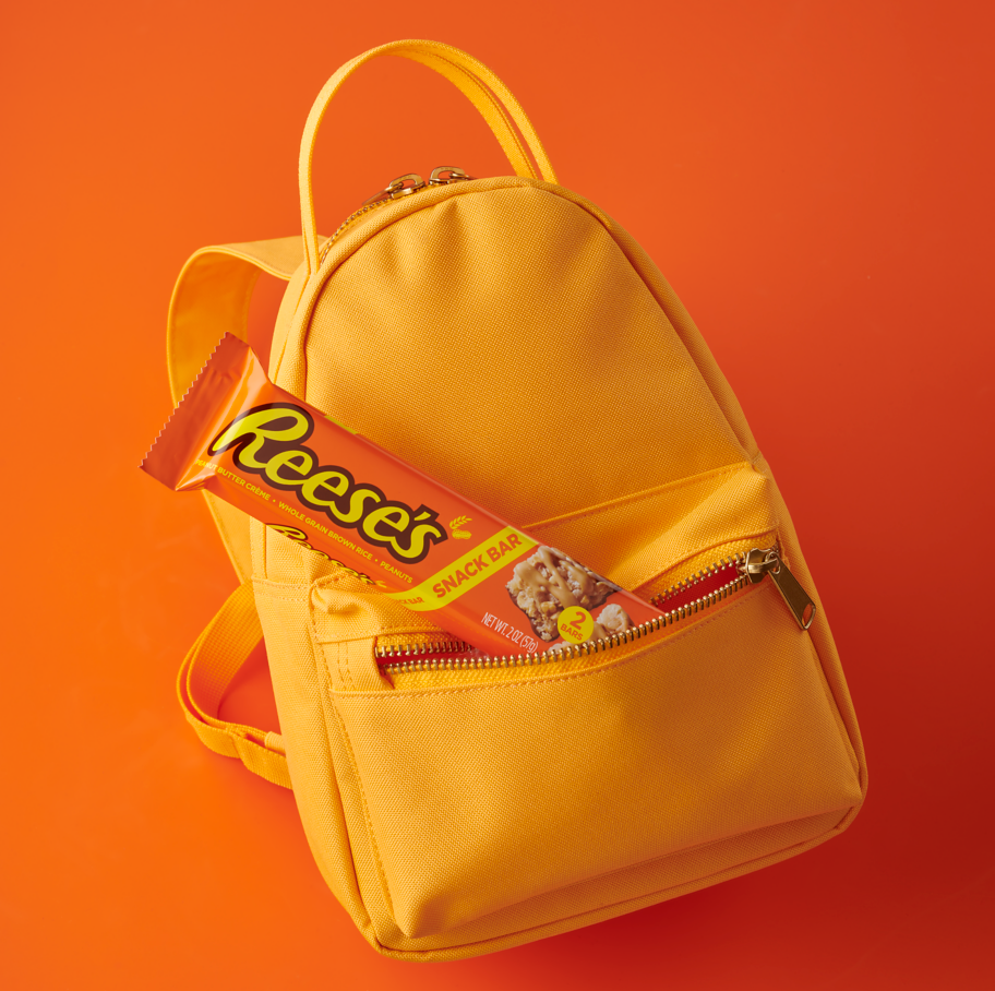 REESE'S Snack Bar inside purse