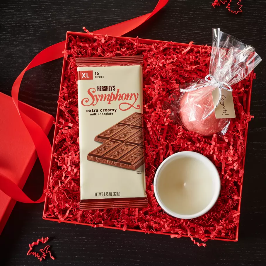 SYMPHONY XL Candy Bar inside gift basket