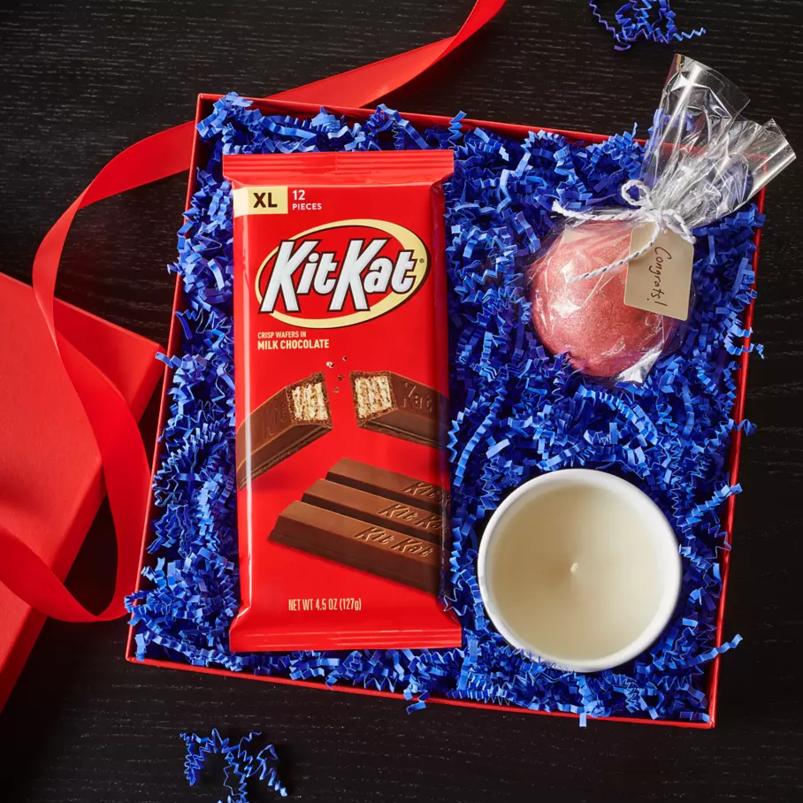 KIT KAT® Milk Chocolate XL Candy Bar inside gift box