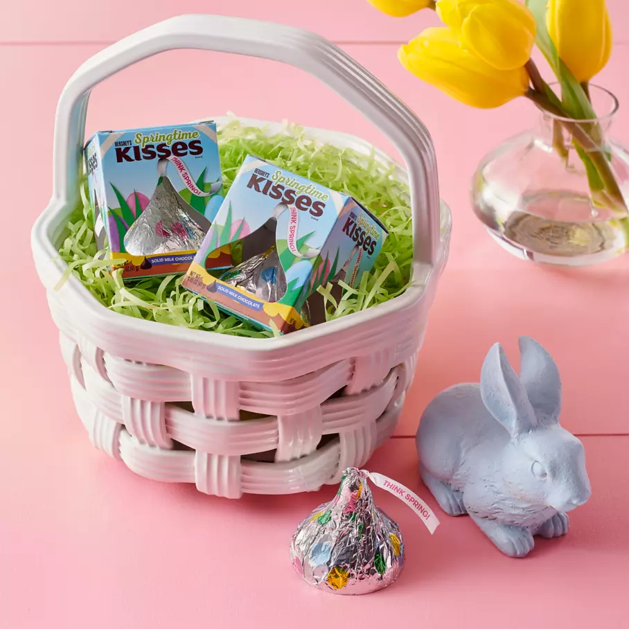 HERSHEY'S KISSES Springtime Kisses inside Easter Basket