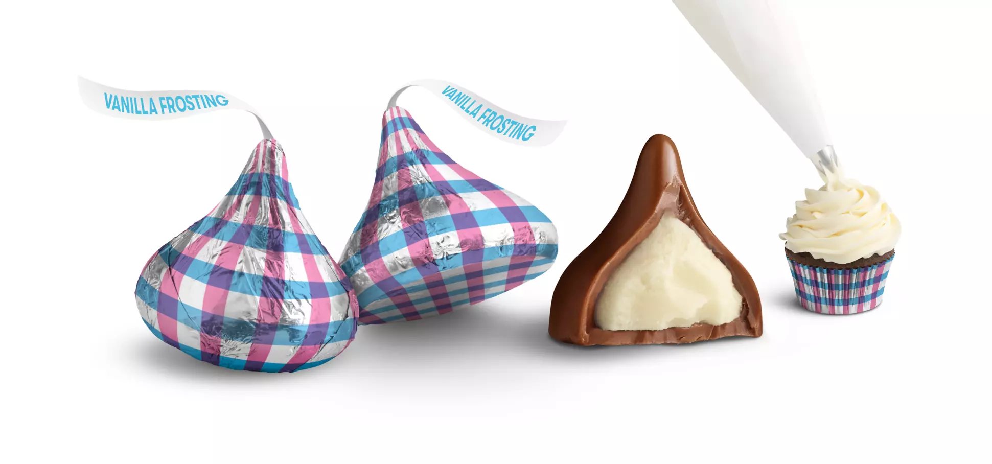 HERSHEY'S KISSES Easter Vanilla Frosting Candy, 9 oz bag