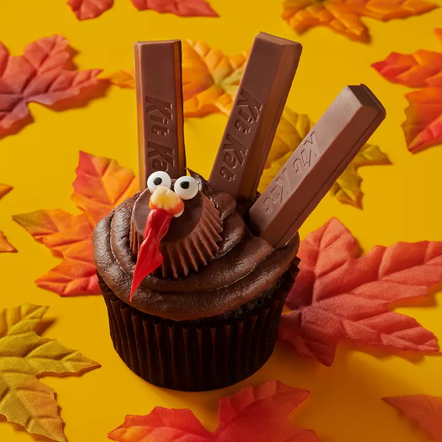 KIT KAT® Turkey Cupcake Recipe