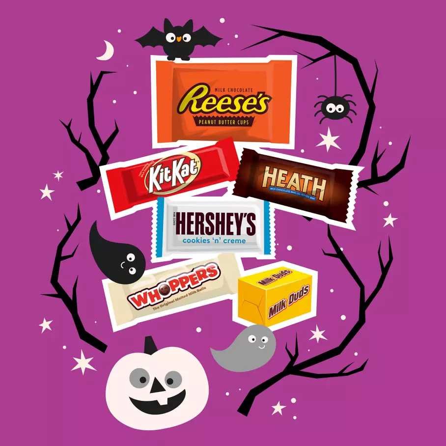 Hershey Halloween Miniatures Assortment, 70.7 oz bag, 220 pieces - Out of Package