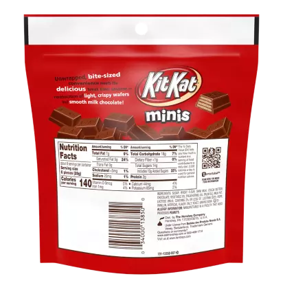KIT KAT® Minis Milk Chocolate Candy Bars, oz bag