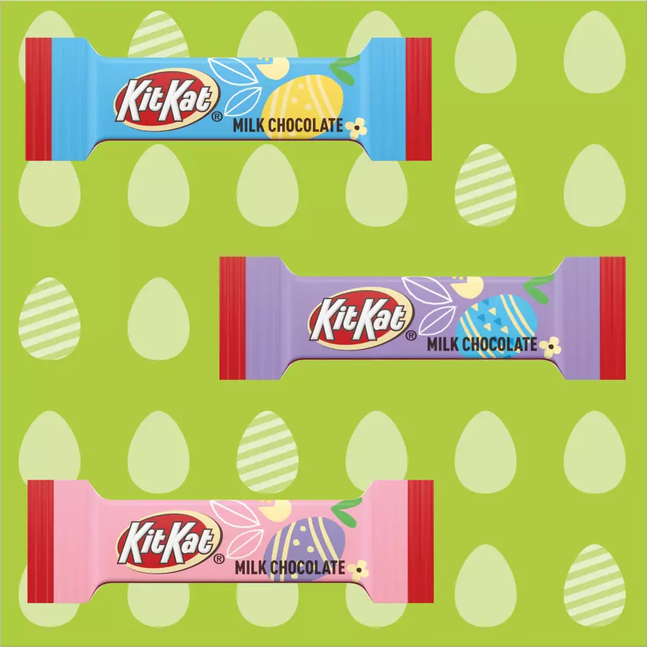 KIT KAT® Easter Milk Chocolate Candy Bars, 1.5 oz, 36 count box - Out of Package