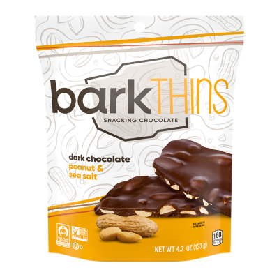 Bark Thins, Dark Chocolate Mint, 4.7oz Bag