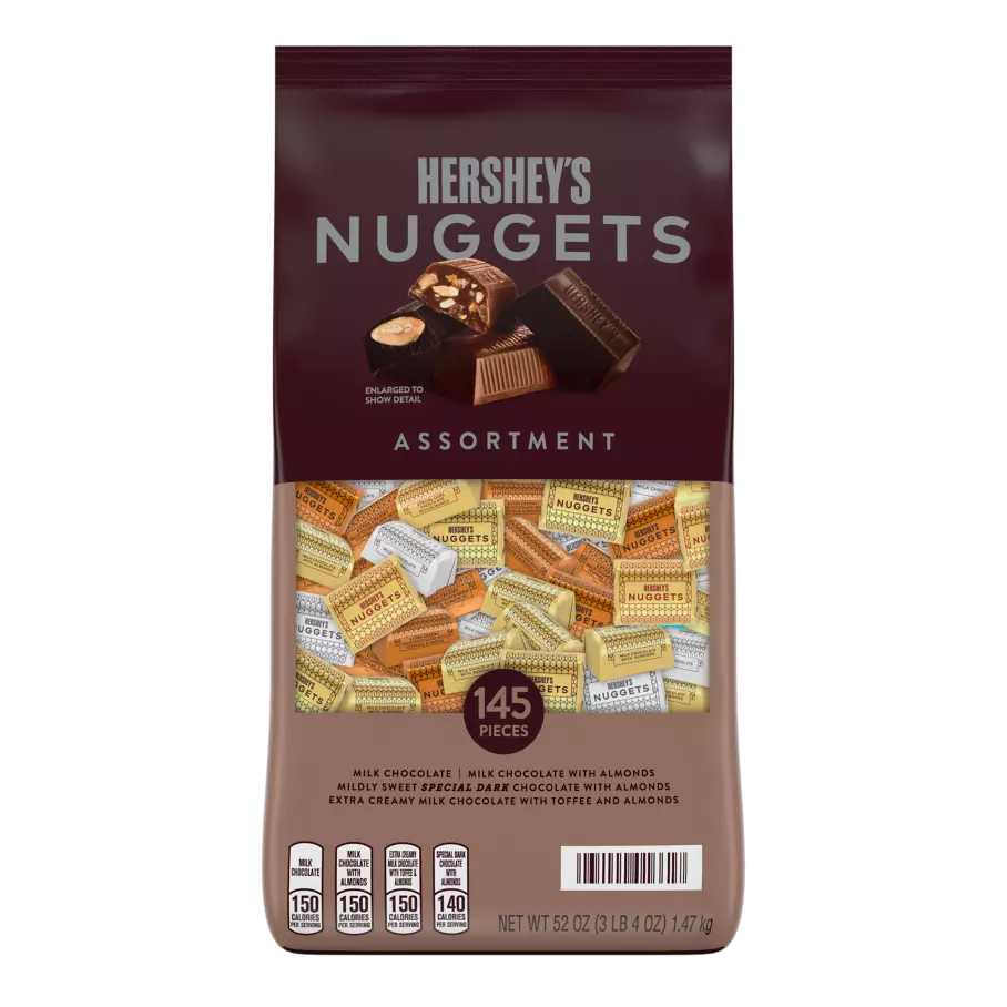 HERSHEY'S NUGGETS Assortment, 52 oz bag, 145 pieces - Front of Package
