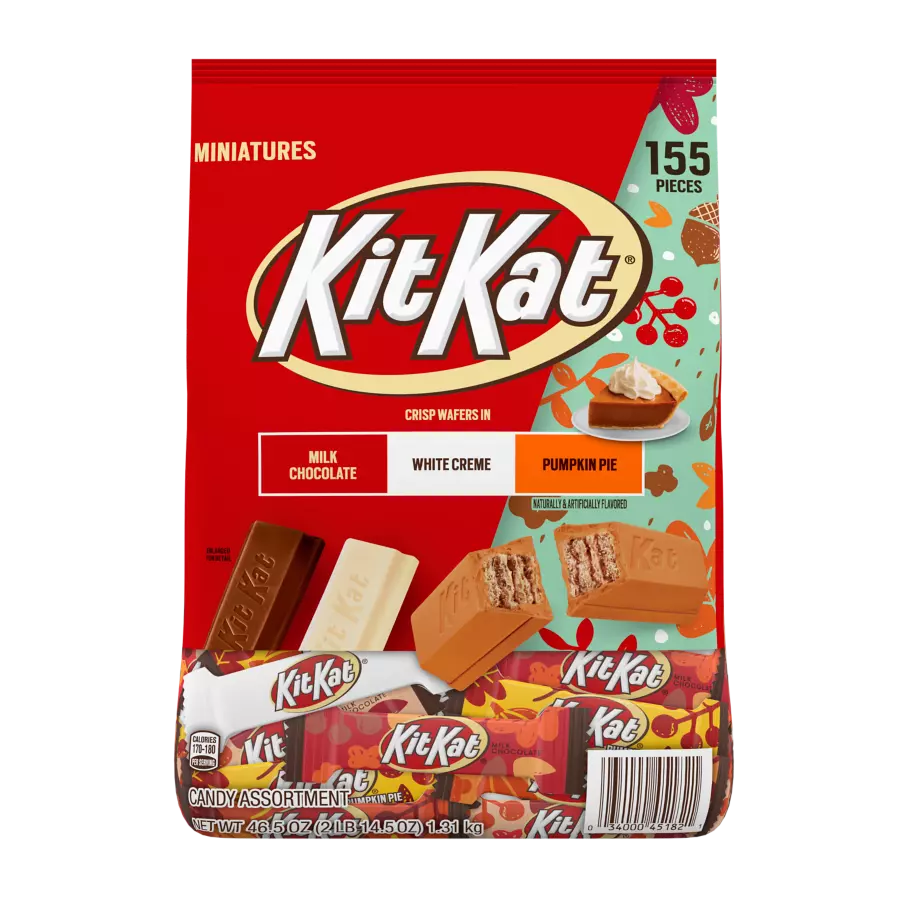 KIT KAT® Halloween Miniatures Assortment, 46.5 oz bag, 155 pieces