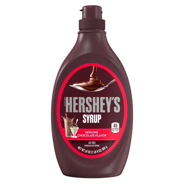 HERSHEY'S Chocolate Syrup, 24 oz bottle - Front of Package
