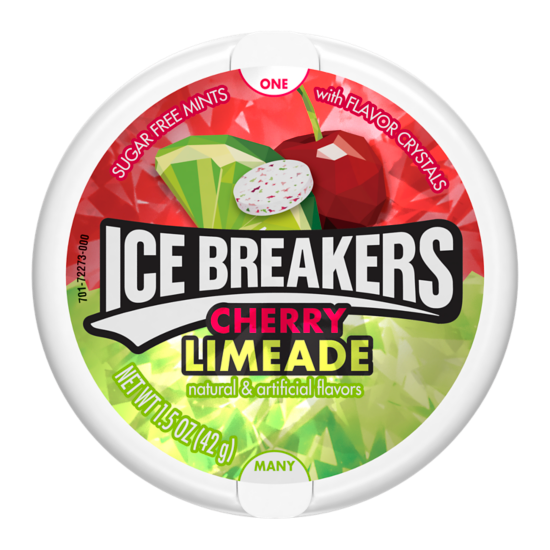 ICE BREAKERS Cherry Limeade Sugar Free Mints, 1.5 oz puck
