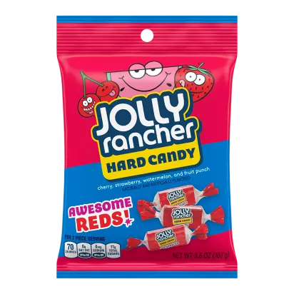 JOLLY RANCHER Awesome Reds Hard Candy, 3.8 oz bag