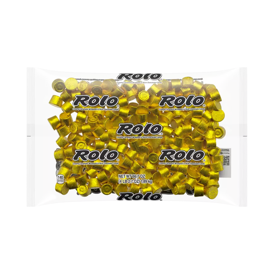 ROLO® Chewy Caramels in Rich Chocolate Candy, 66.7 oz bag - Front of Package