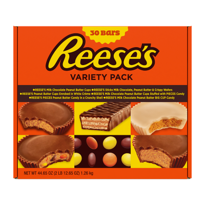 REESE'S Milk Chocolate Snack Size Peanut Butter Cups, 33 oz bag