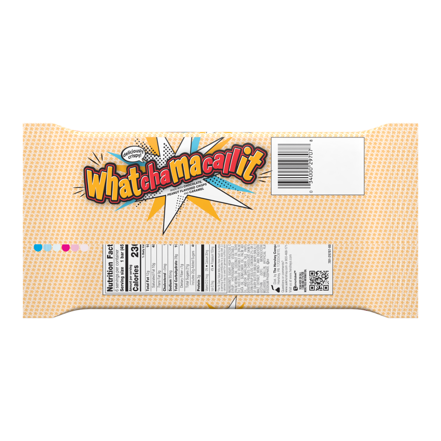 WHATCHAMACALLIT Candy Bars, 9.9 oz, 6 pack - Back of Package