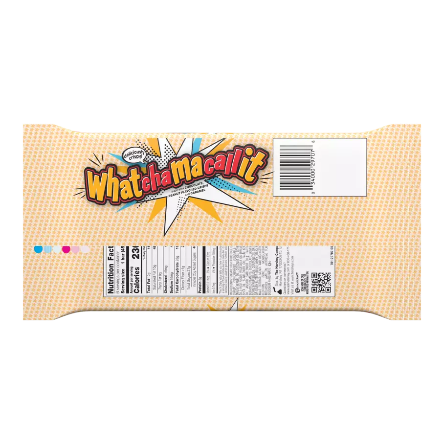 WHATCHAMACALLIT Candy Bars, 9.9 oz, 6 pack - Back of Package