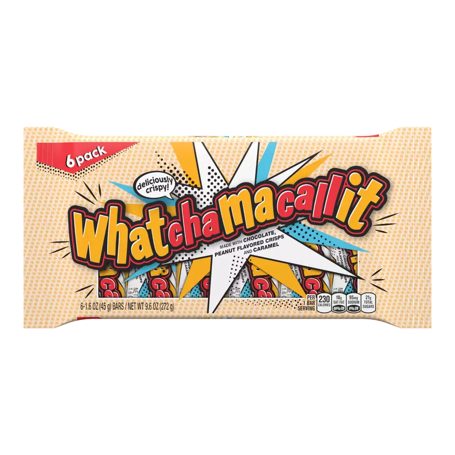 WHATCHAMACALLIT Candy Bars, 9.9 oz, 6 pack - Front of Package