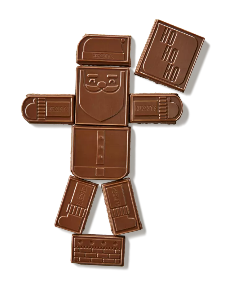 HERSHEY'S BuildASanta Milk Chocolate XL Candy Bar, 4 oz