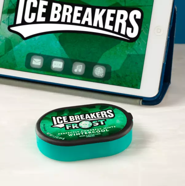 ICE BREAKERS FROST WINTERCOOL Sugar Free Mints, 7.2 oz box, 6 count
