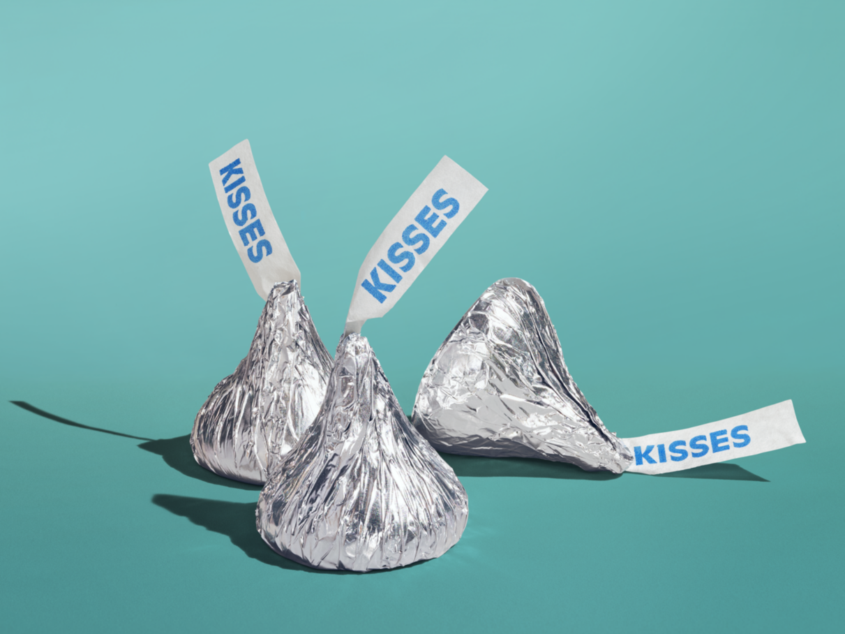 HERSHEY'S KISSES Milk Chocolate Candy, 10.8 oz pack - Out of Package
