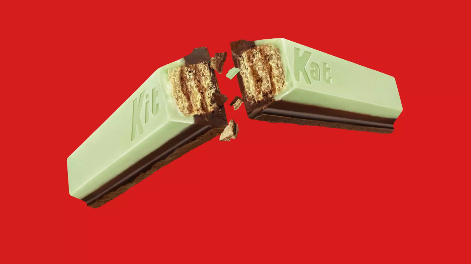 KIT KAT® DUOS Holiday Mint and Dark Chocolate Snack Size Candy Bars, 8.8 oz bag - Out of Package
