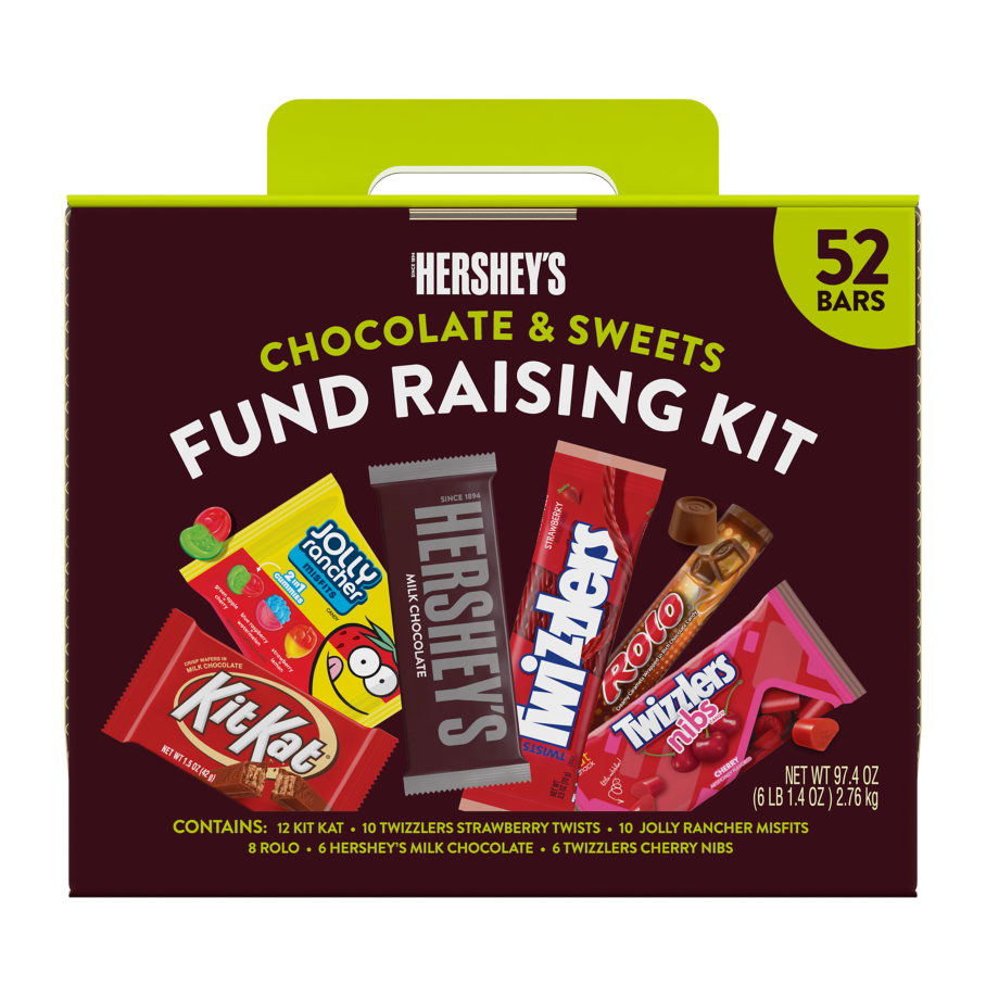 Hershey Chocolate & Sweets Fund Raising Kit, 97.4 oz box, 52 bars