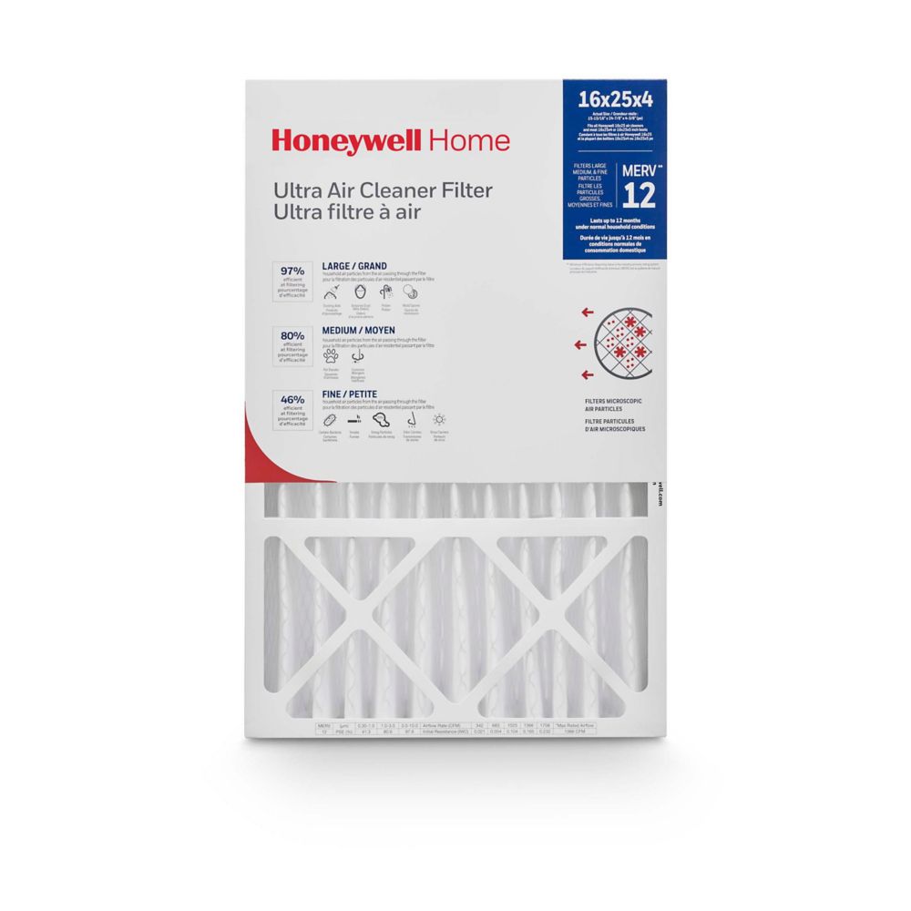 Honeywell Air Cleaner Filter 16x25x4 | The Home Depot Canada