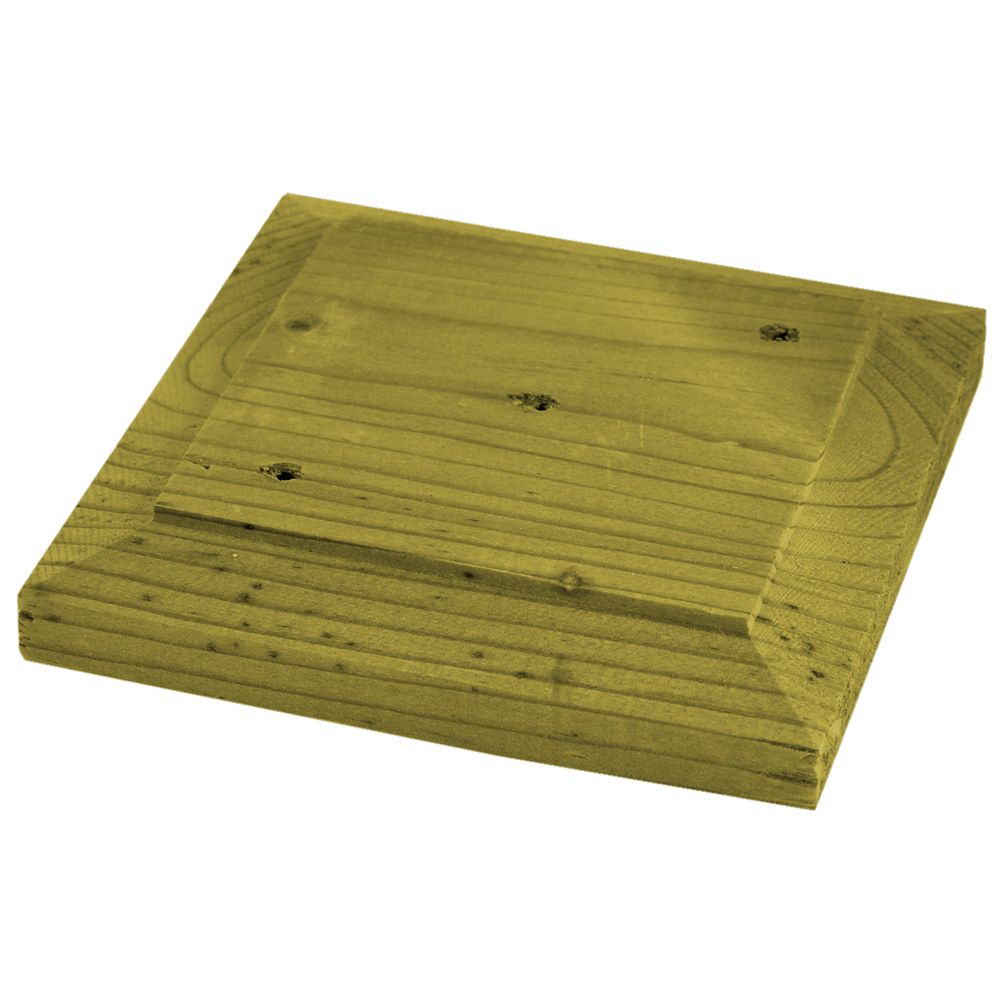 Proguard Treated Wood Flat 6x6 Post Cap The Home Depot Canada