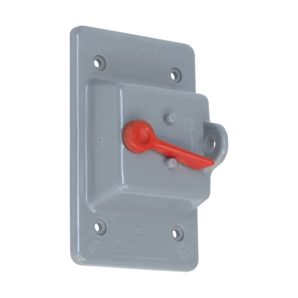 Thomas & Betts Weatherproof Single Gang PVC Toggle Switch PVC Cover ...