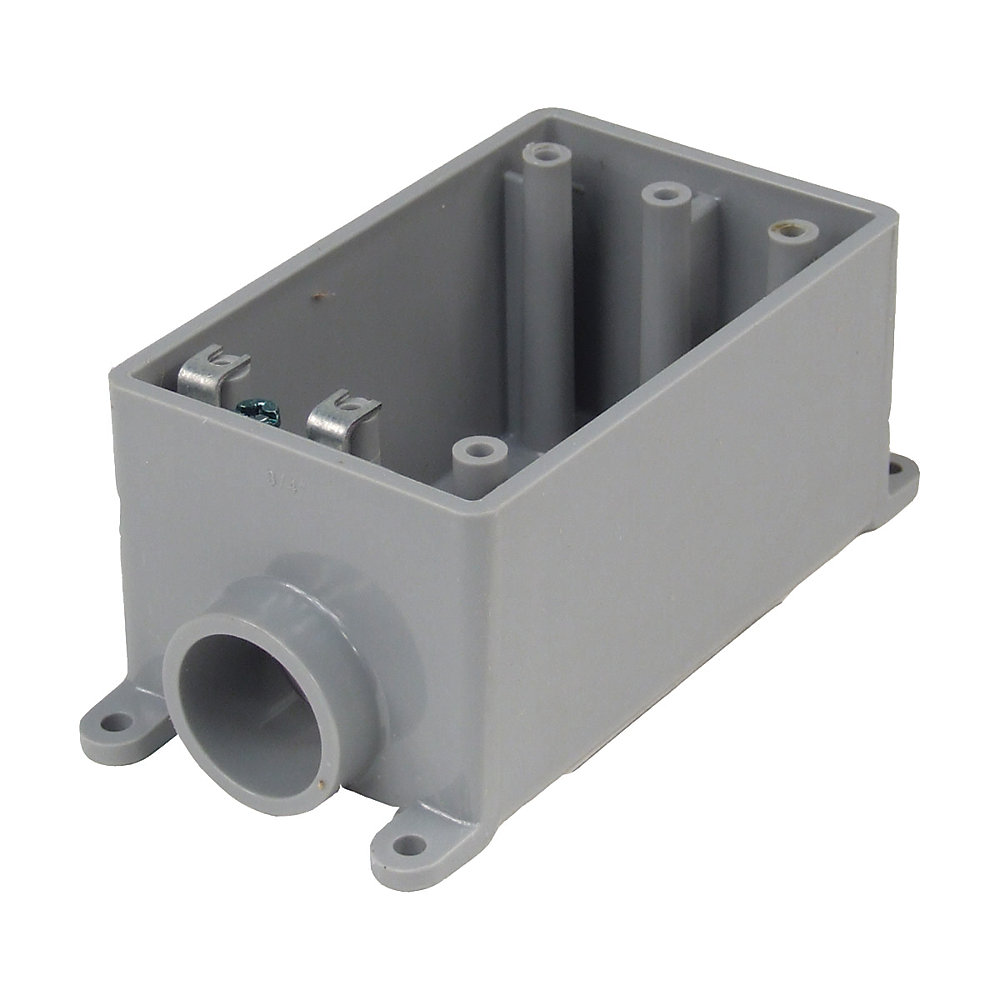 Carlon Outdoor Weatherproof FSE Single Gang PVC Device Box 3/4 In | The