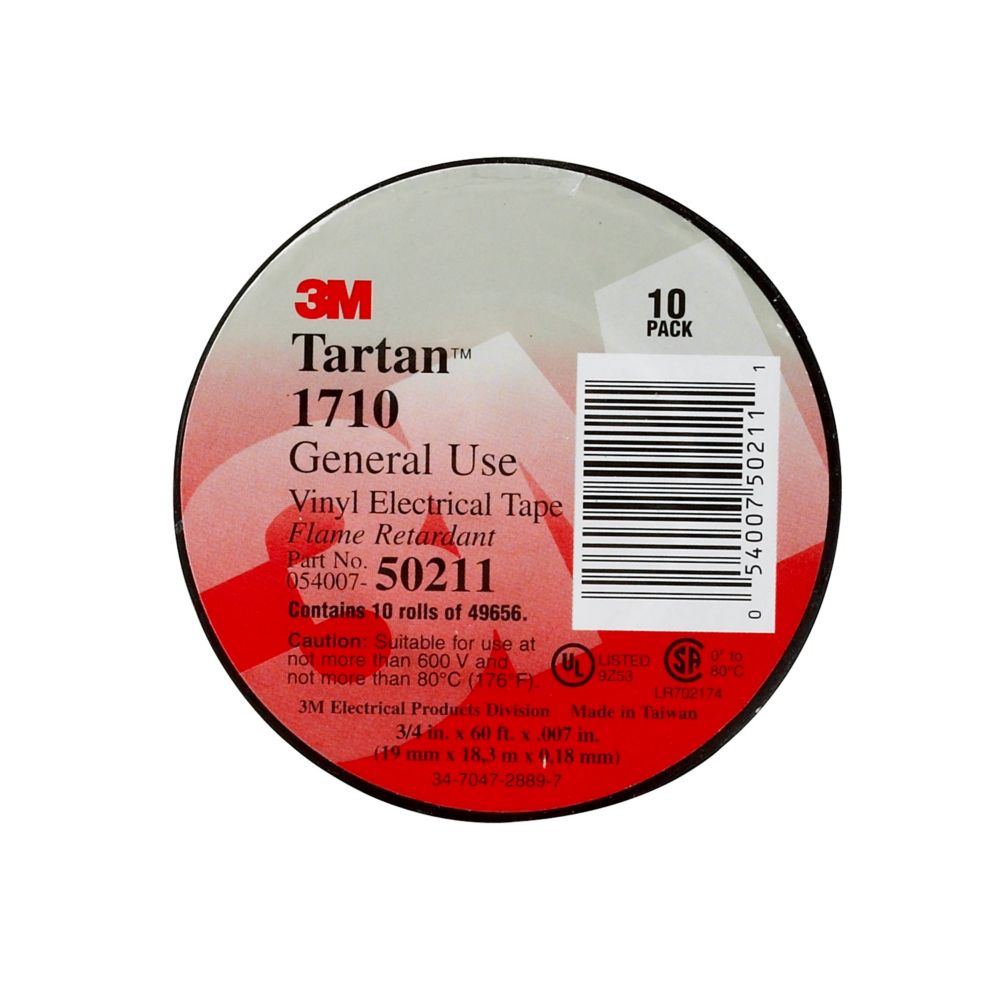 Tartan 1710 General Use Vinyl Electrical Tape (10Pack) The Home