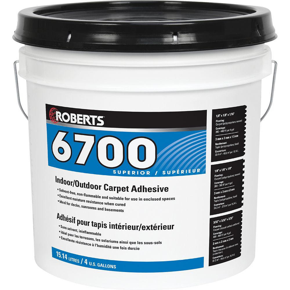 Roberts 6700, 15L Indoor/Outdoor Carpet Adhesive and Glue The Home