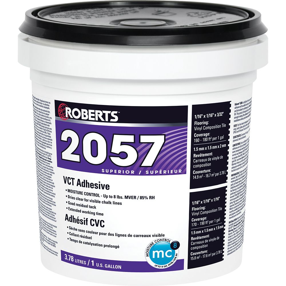 Roberts 2057 3 78L Premium Vinyl Composition Tile Adhesive The Home   P 1000103599 