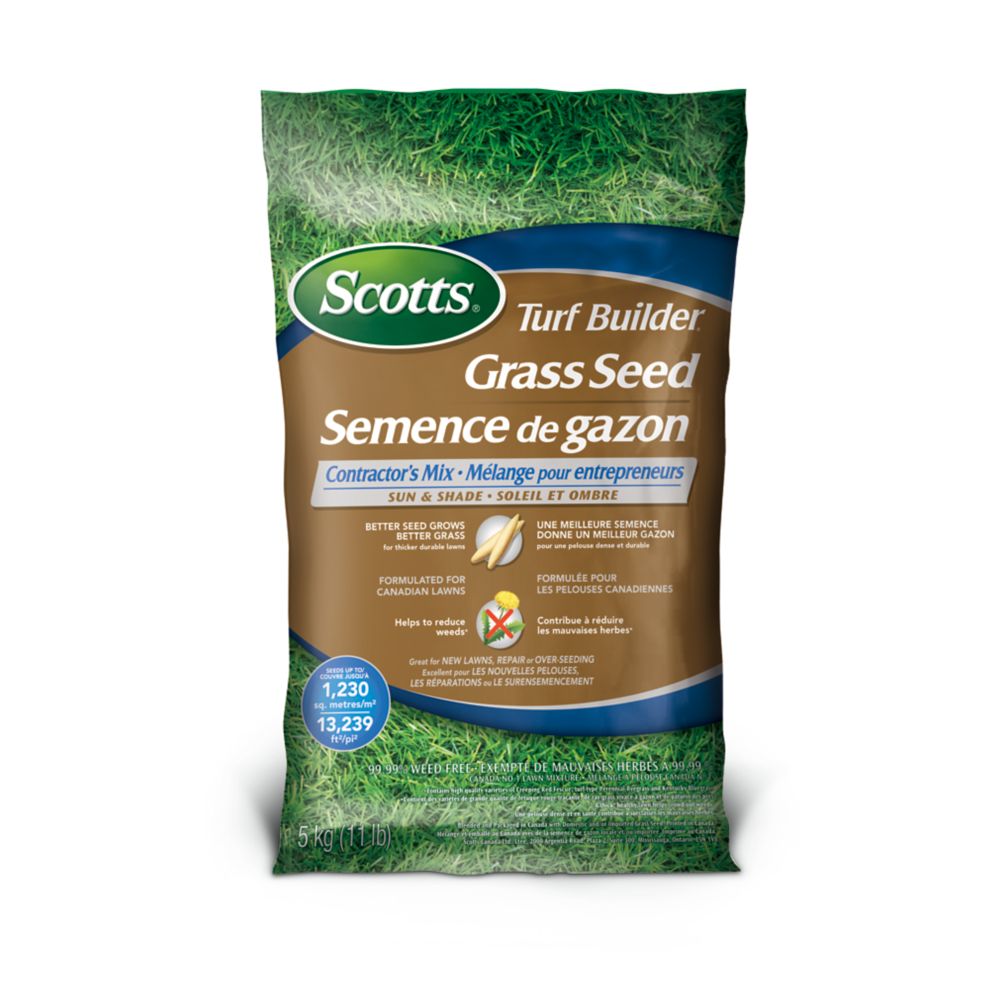 Scotts Turf Builder Grass Seed Contractor's Mix Sun & Shade 5kg The