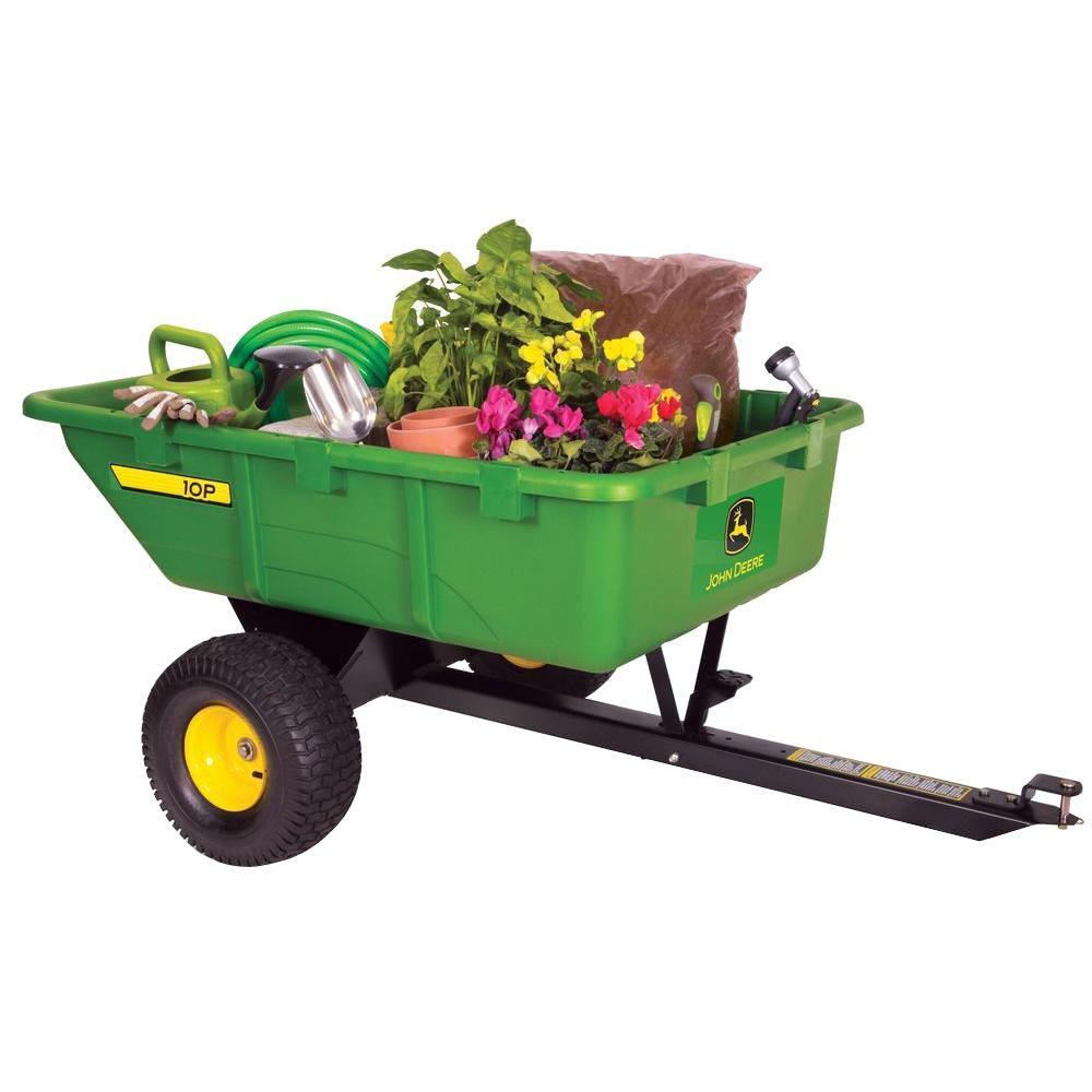 John Deere 650 Lb 10 Cu Ft Tow Behind Poly Utility Cart The Home Depot Canada 10 Cu Ft Tow Behind Poly Utility Cart