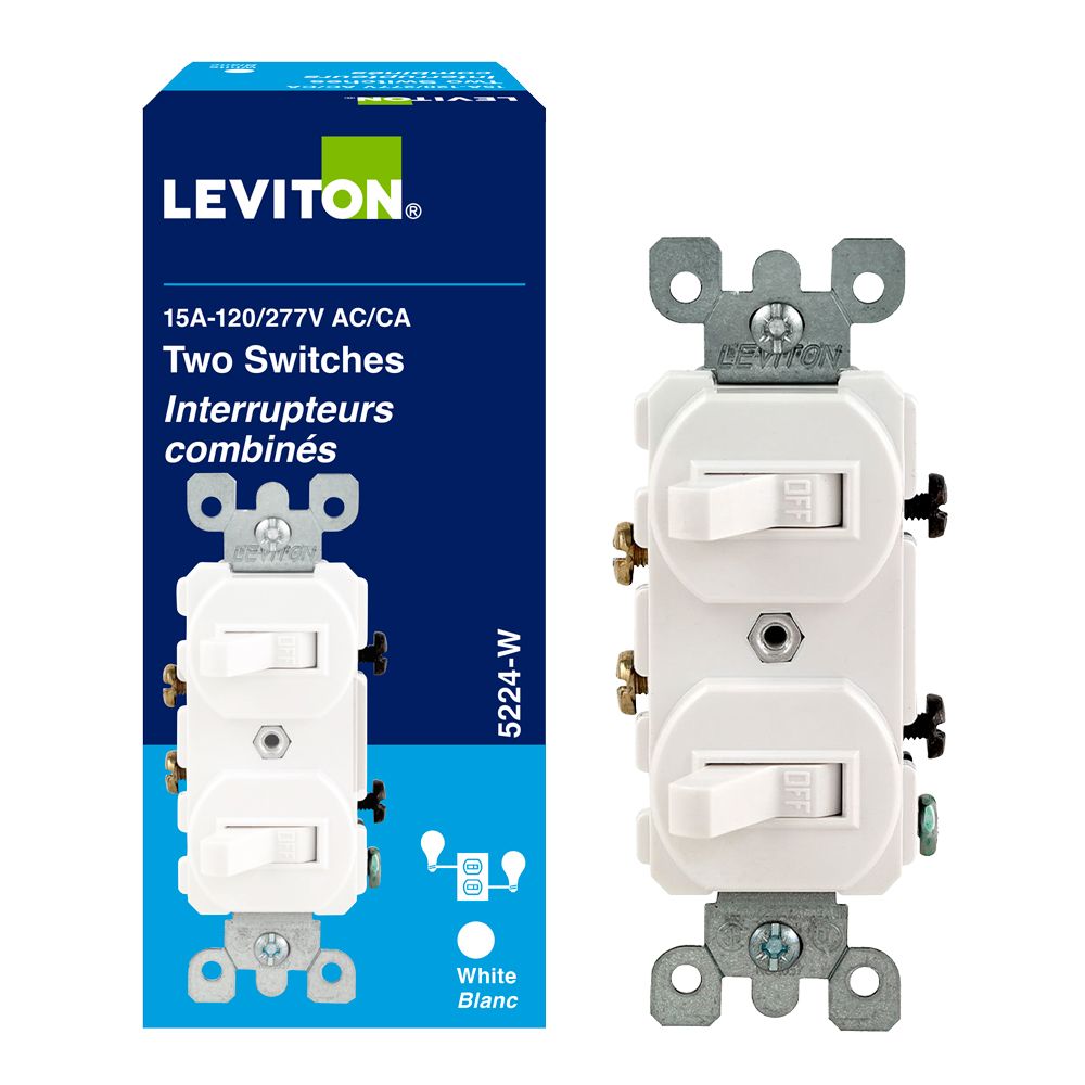 Leviton Single Pole Switch, White 10 Pack The Home Depot Canada