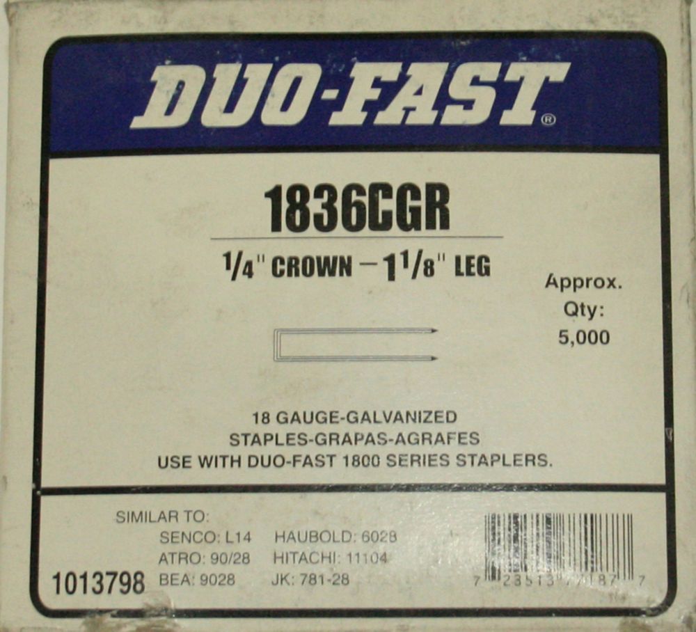 DuoFast Duofast 1 1/8 Inch Staples The Home Depot Canada