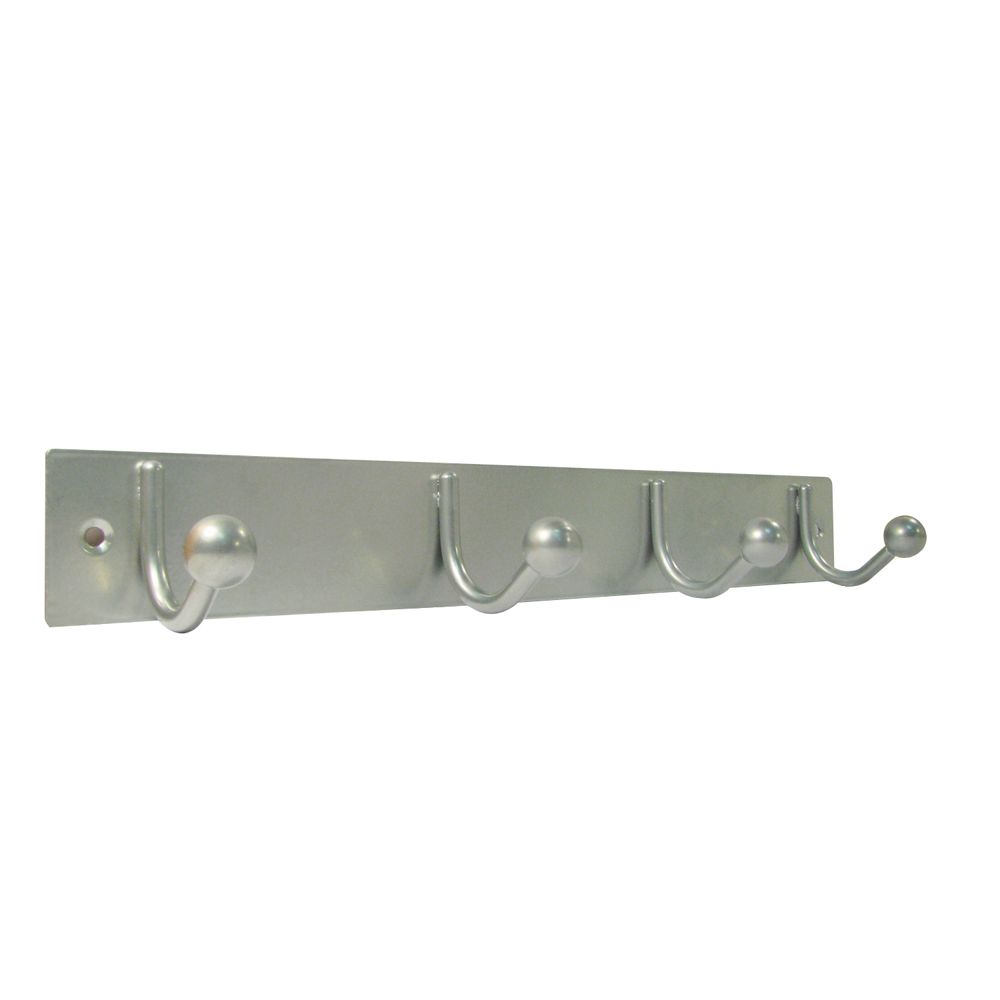 Nystrom Hook Bar 4 Brushed Aluminum | The Home Depot Canada