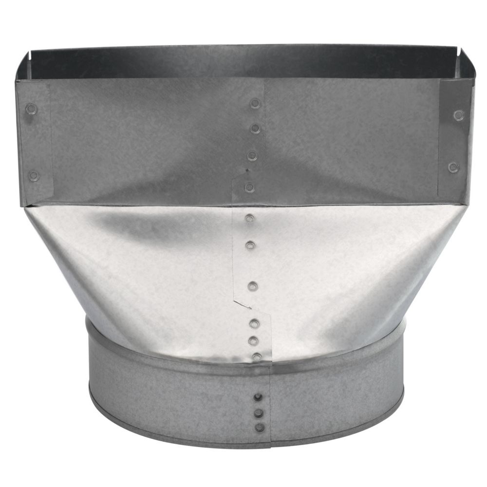 SpeediBoot 8 in. x 10 in. x 6 in. Straight Register Vent Boot with Adj