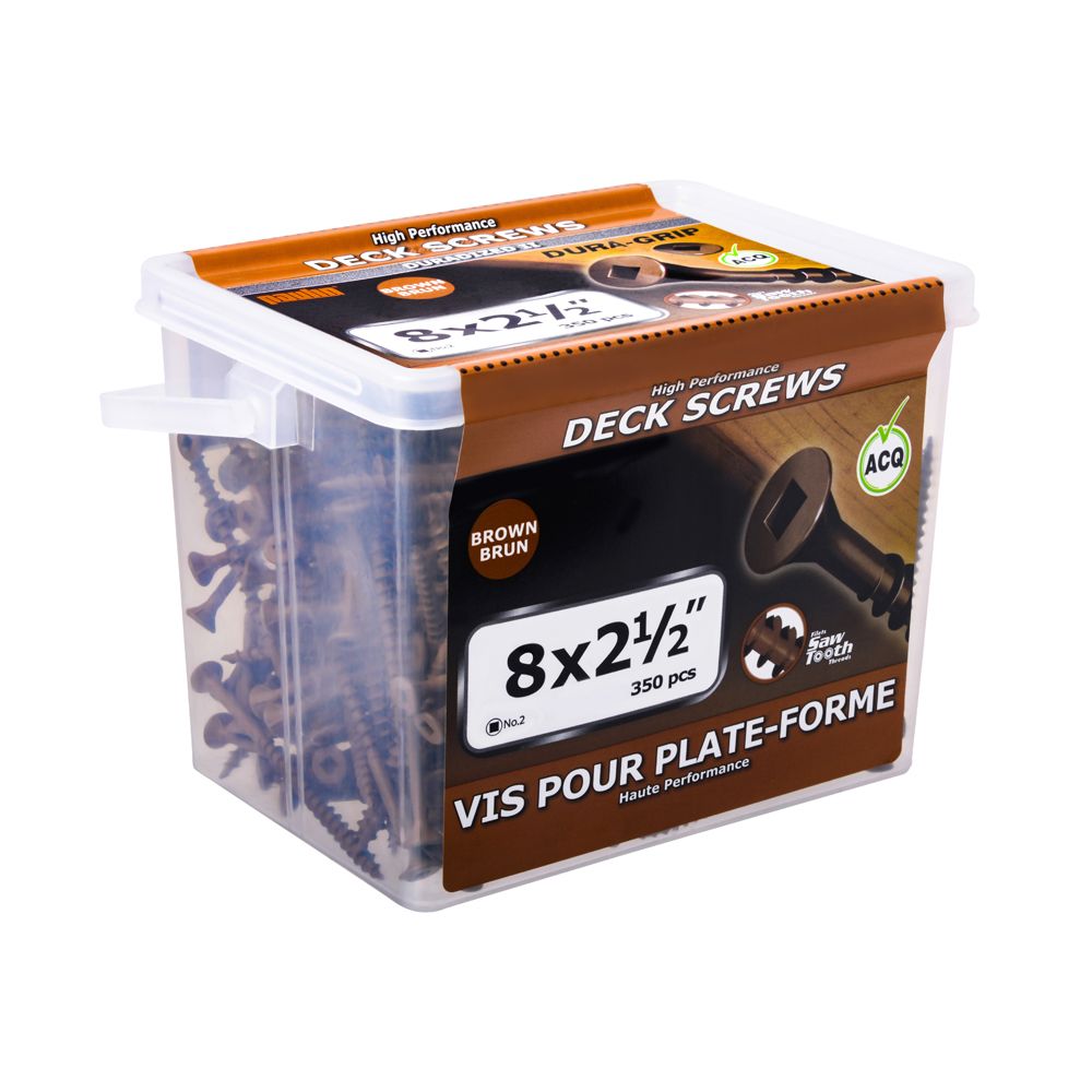 Duragrip 8x2 1 2 Cedar Deck Screws 350 Pieces The Home Depot Canada duragrip-8x2-1-2-cedar-deck-screws-350-pieces-the-home-depot-canada